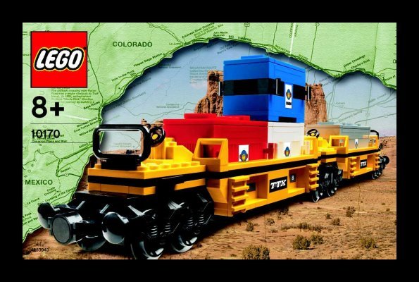 Notice / Instructions de Montage - LEGO - 10170 - TTX Intermodal Double-Stack Car: Page 1