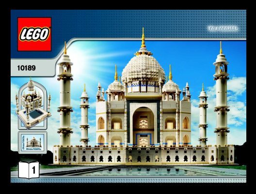 Notice / Instructions de Montage - LEGO - 10189 - Build the breathtaking Taj Mahal!: Page 1