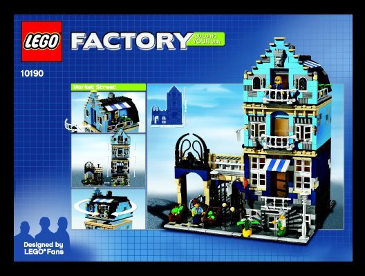 Notice / Instructions de Montage - LEGO - 10190 - Market Street: Page 1