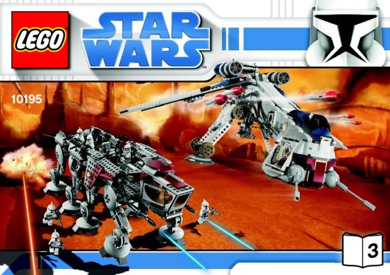 Notice / Instructions de Montage - LEGO - 10195 - Republic Dropship with AT-OT Walker™: Page 1