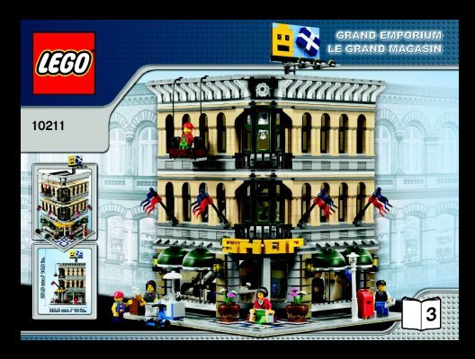 Notice / Instructions de Montage - LEGO - 10211 - Grand Emporium: Page 1