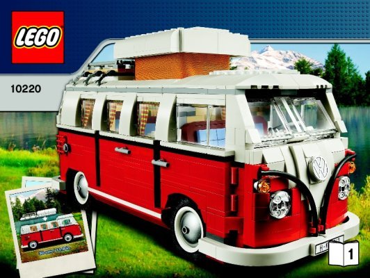 Notice / Instructions de Montage - LEGO - 10220 - Le camping-car Volkswagen T1: Page 1