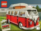 Notice / Instructions de Montage - LEGO - 10220 - Le camping-car Volkswagen T1: Page 1