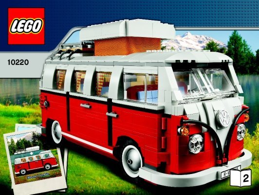 Notice / Instructions de Montage - LEGO - 10220 - Le camping-car Volkswagen T1: Page 1