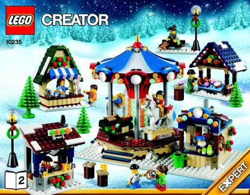 Notice / Instructions de Montage - LEGO - Creator - 10235 - Le marché d'hiver: Page 1