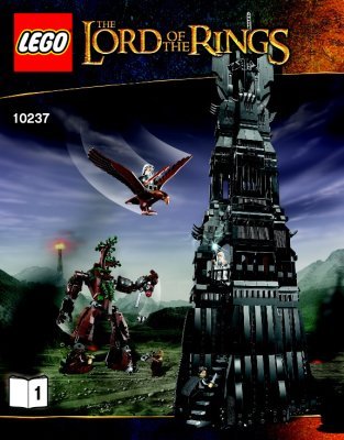 Notice / Instructions de Montage - LEGO - The Lord of the Rings - 10237 - La tour d'Orthanc™: Page 1