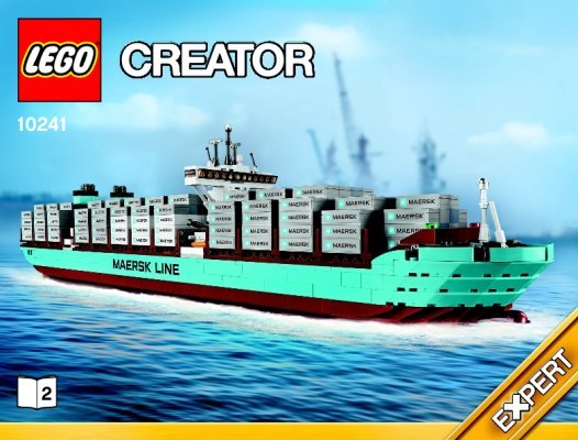 Notice / Instructions de Montage - LEGO - Creator - 10241 - Le Triple-E de Maersk Line: Page 1