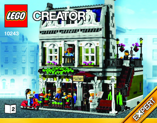 Notice / Instructions de Montage - LEGO - Creator - 10243 - Le restaurant parisien: Page 1