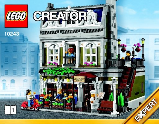 Notice / Instructions de Montage - LEGO - Creator - 10243 - Le restaurant parisien: Page 1