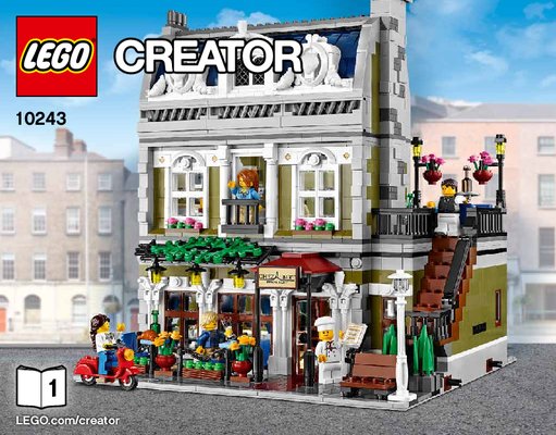 Notice / Instructions de Montage - LEGO - Creator - 10243 - Le restaurant parisien: Page 1