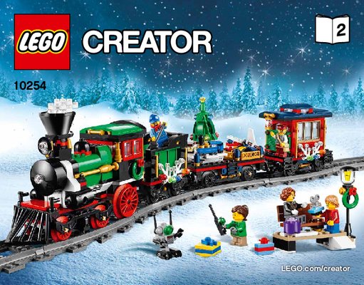 Notice / Instructions de Montage - LEGO - Creator Expert - 10254 - Le train de Noël: Page 1