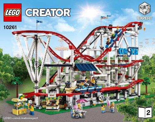 Notice / Instructions de Montage - LEGO - 10261 - Roller Coaster: Page 1