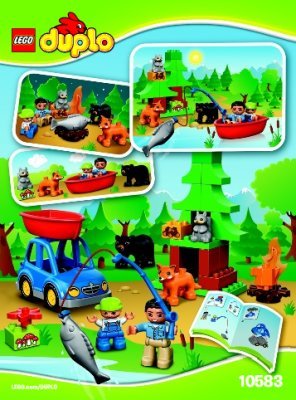 Notice / Instructions de Montage - LEGO - DUPLO - 10583 - La partie de pêche en forêt: Page 1