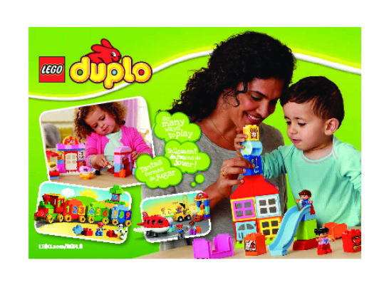 Notice / Instructions de Montage - LEGO - DUPLO - 10586 - la camionnette de glaces: Page 1