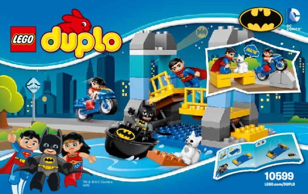 Notice / Instructions de Montage - LEGO - DUPLO - 10599 - L'aventure de Batman: Page 1