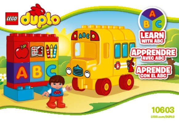 Notice / Instructions de Montage - LEGO - DUPLO - 10603 - Mon premier bus: Page 1