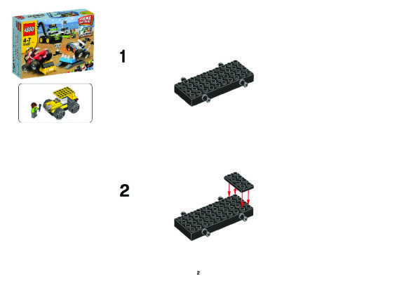 Notice / Instructions de Montage - LEGO - 10655 - LEGO® Monster Trucks: Page 1