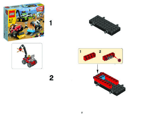 Notice / Instructions de Montage - LEGO - 10655 - LEGO® Monster Trucks: Page 1