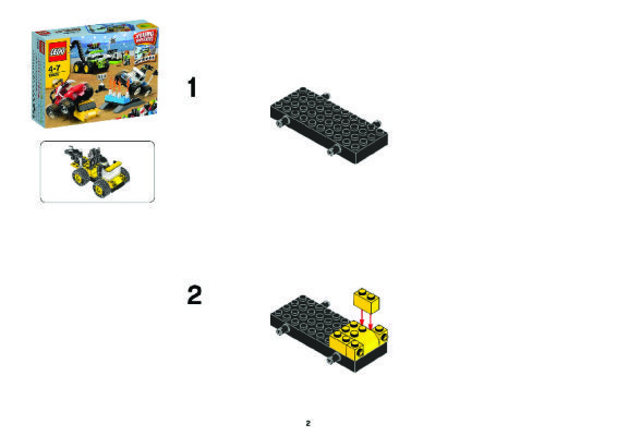 Notice / Instructions de Montage - LEGO - 10655 - LEGO® Monster Trucks: Page 1