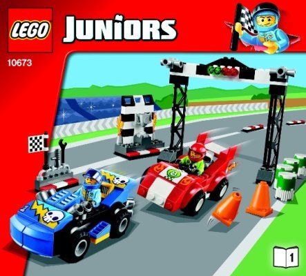 Notice / Instructions de Montage - LEGO - Juniors - 10673 - Grande boîte du rallye automobile: Page 1