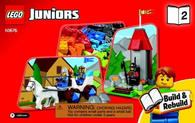 Notice / Instructions de Montage - LEGO - Juniors - 10676 - Boîte XL du château fort: Page 1