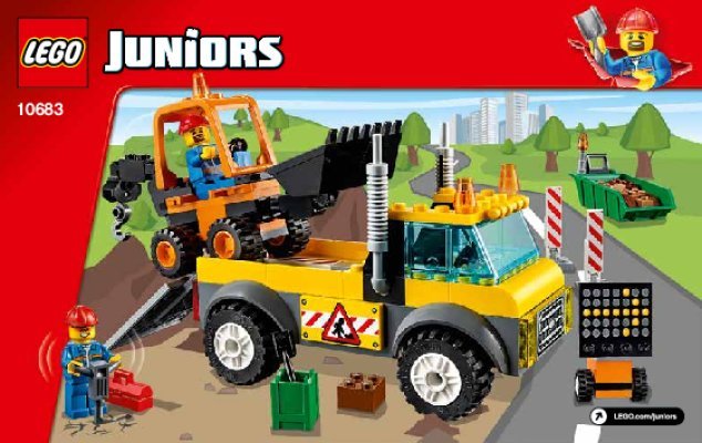 Notice / Instructions de Montage - LEGO - Juniors - 10683 - Le camion de chantier: Page 1