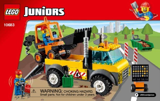 Notice / Instructions de Montage - LEGO - Juniors - 10683 - Le camion de chantier: Page 1