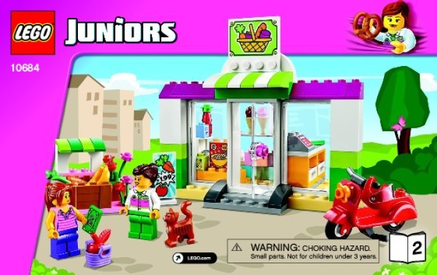 Notice / Instructions de Montage - LEGO - Juniors - 10684 - La valise Supermarché: Page 1