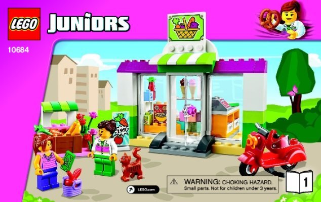 Notice / Instructions de Montage - LEGO - Juniors - 10684 - La valise Supermarché: Page 1