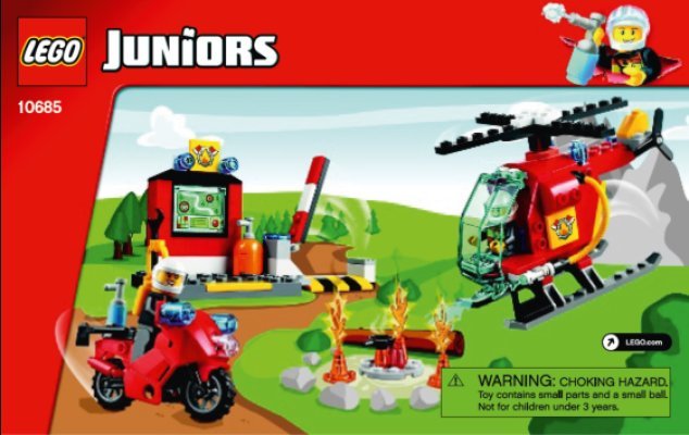 Notice / Instructions de Montage - LEGO - Juniors - 10685 - La valise Pompiers: Page 1