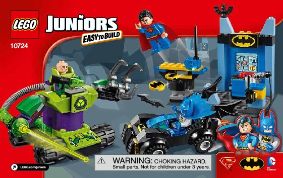 Notice / Instructions de Montage - LEGO - Juniors - 10724 - Batman™ et Superman™ contre Lex Luthor™: Page 1