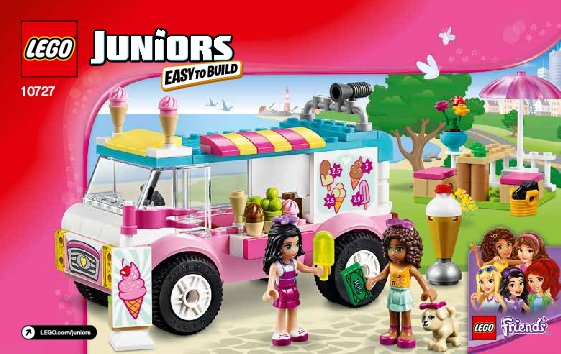 Notice / Instructions de Montage - LEGO - Juniors - 10727 - La camionnette de glaces d'Emma: Page 1