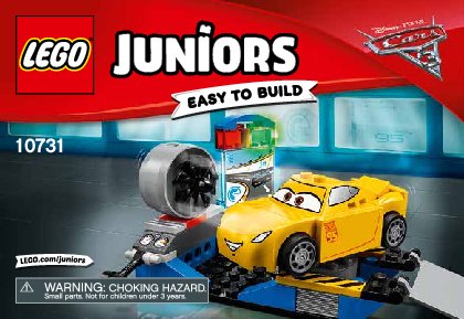 Notice / Instructions de Montage - LEGO - Juniors - 10731 - Le simulateur de course de Cruz Ramirez: Page 1