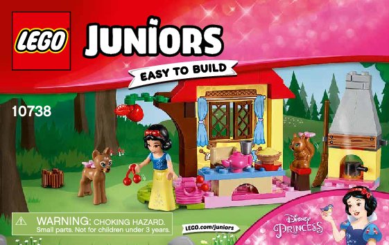 Notice / Instructions de Montage - LEGO - Juniors - 10738 - Le chalet de Blanche-Neige: Page 1