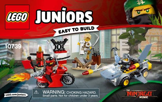 Notice / Instructions de Montage - LEGO - Juniors - 10739 - L'attaque du requin: Page 1