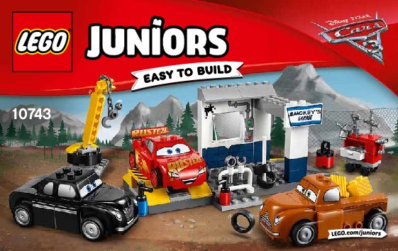 Notice / Instructions de Montage - LEGO - Juniors - 10743 - Le garage de Smokey: Page 1