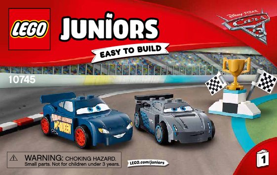 Notice / Instructions de Montage - LEGO - Juniors - 10745 - La finale des 500 miles de Floride: Page 1