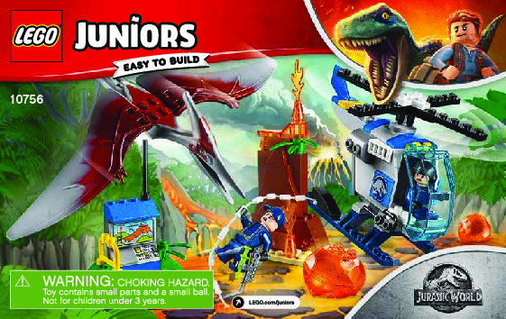 Notice / Instructions de Montage - LEGO - 10756 - Pteranodon Escape: Page 1