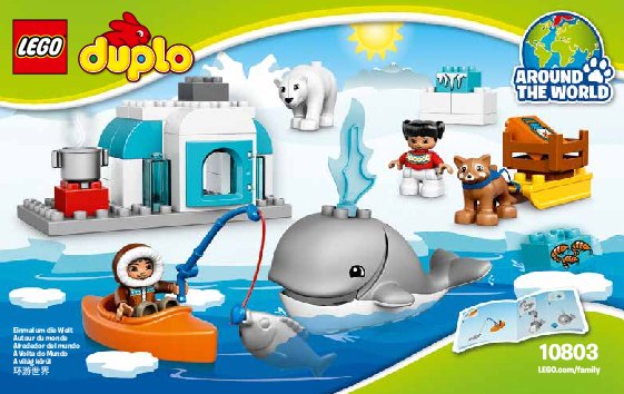 Notice / Instructions de Montage - LEGO - DUPLO - 10803 - Les animaux de l'Arctique: Page 1