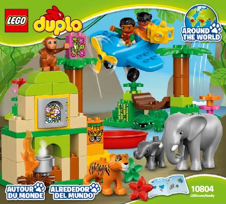 Notice / Instructions de Montage - LEGO - DUPLO - 10804 - La jungle: Page 1