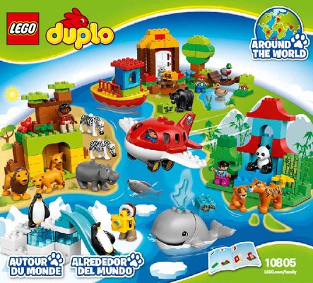 Notice / Instructions de Montage - LEGO - DUPLO - 10805 - Le tour du monde: Page 1