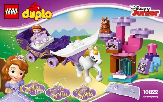 Notice / Instructions de Montage - LEGO - DUPLO - 10822 - Le carrosse magique de Princesse Sofia: Page 1