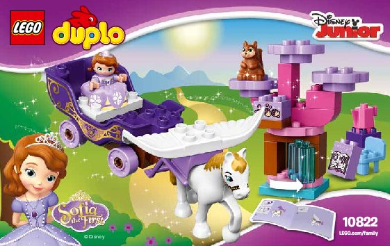 Notice / Instructions de Montage - LEGO - DUPLO - 10822 - Le carrosse magique de Princesse Sofia: Page 1