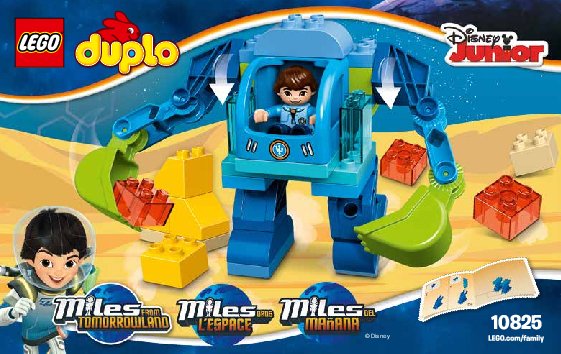 Notice / Instructions de Montage - LEGO - DUPLO - 10825 - Le costume Exo-Flex de Miles: Page 1