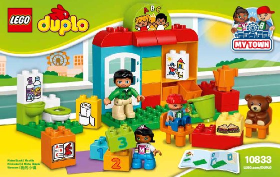 Notice / Instructions de Montage - LEGO - DUPLO - 10833 - Le jardin d'enfants: Page 1