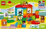 Notice / Instructions de Montage - LEGO - DUPLO - 10833 - Le jardin d'enfants: Page 1