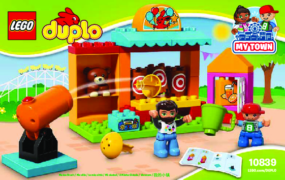 Notice / Instructions de Montage - LEGO - DUPLO - 10839 - Le stand de tir: Page 1