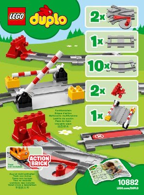 Notice / Instructions de Montage - LEGO - 10882 - Train Tracks: Page 1