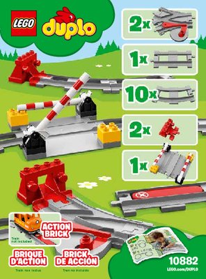 Notice / Instructions de Montage - LEGO - 10882 - Train Tracks: Page 1