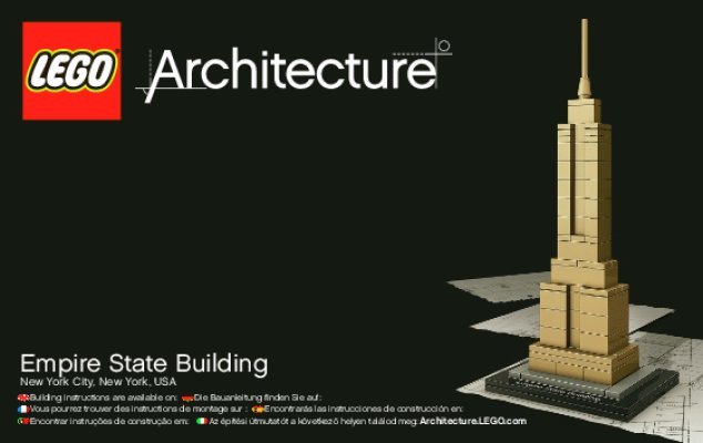 Notice / Instructions de Montage - LEGO - Architecture - 21002 - Empire State Building: Page 1